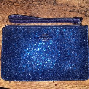 Coach Blue Star Glitter Wristlet